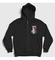 Presmono Unisex Siyah Shotou Anime Boku No Hero Academia Fermuarlı Kapüşonlu Sweatshirt 129158tt