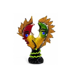 Kişiye Özel El Yapımı Murano Cam Sanat Objesi - 32,5x11x41cm