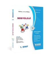 Egem Eğitim Yayınları Bah. Sosyoloji 1.sınıf 2.yarıyıl Konu Anlatımlı Çözümlü Soru Bankası "bah." (Çok Renkli)