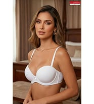 pilelistore Micro Fasülye Push Up Dolgulu Sütyen Lj7032 (Beyaz)