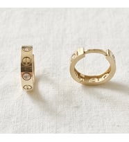 Cartier Altın Küpe