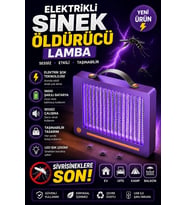 Elektrikli Sinek Öldürücü Lamba Şarjlı, Sessiz, Led Işıklı Etkili Koruma