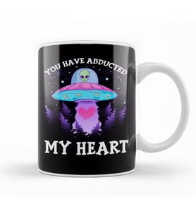 You Have Abducted My Heart Funny Alien Abduction Kupa Bardak Porselen