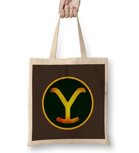 Yellowstone Logo GIFT 2022 Bez Çanta Uzun Saplı