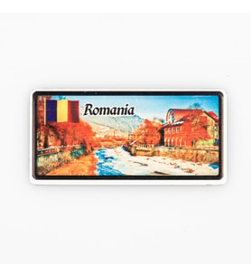 Romanya Temalı Plaka Magnet (Karışık)