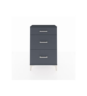 Arges Komodin 3 Çekmeceli 60x30x96 Antrasit-Antrasit