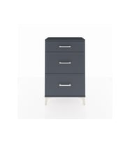 Arges Komodin 3 Çekmeceli 60x30x96 Antrasit-Antrasit