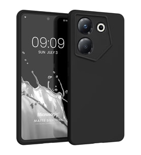 Microsonic Matte Silicone TECNO Camon 20S Pro 5G Kılıf Siyah