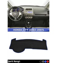 Honda Jazz (2002-2007) 3d Torpido Koruma Kılıfı - Ön Göğüs Panel Kaplama - Mavi Şerit
