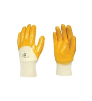 ŞeyliŞeyler - No: 10 XL Sarı Nitril İş Eldiveni - 1 Çift (Ekonomik İşçi Eldiveni) (SarıBeyaz)