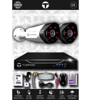 TURKNO 2 Kameralı Galia 2 Dış Kamera Set 500 GB HDD Full HD Gece Görüşlü Güvenlik Kamerası Sistemi