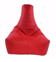 Kare Deri Armut Koltuk Kırmızı 85*68*28 cm