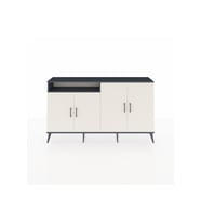 Arges Konsol 4 Raflı 4 Kapaklı 176x30x99 Antrasit-Aytaşı/Antrasit