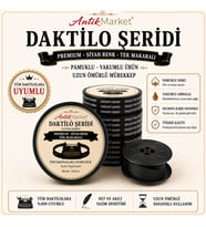 ANTİK MARKET Premium Daktilo Şeridi Kırmızı Siyah Tek Makaralı