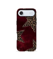 iPhone 17 Air Vorian Çift Katmanlı Kılıf Bordeaux Leopard Star