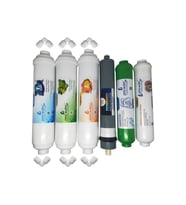 Pera Water Kapalı Kasa Su Arıtma Cihazlarına Uygun Platinium 80 Gpd Inline 6 Li Alkali Filtre Seti