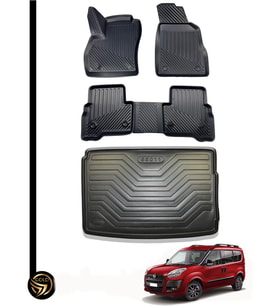 Fiat Doblo 2010+ 3D Havuzlu Paspas+ Bagaj Havuzu İkili Set