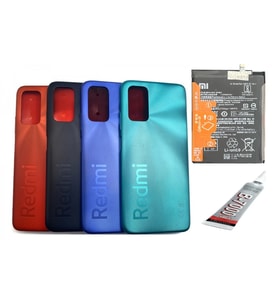 REDMİ 9T ARKA BATARYA KAPAĞI ,BATARYA VE B7000 YAPIŞTIRICI (YEŞİL)