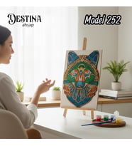 Destina Ahşap Mandala Boyama Seti- Ahşap Boyama- Model 252
