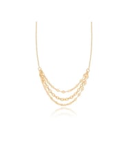Diamond Line-Gülaylar Sarı Altın 14 Ayar Trend Kolye