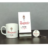 Diyaliz Hemşiresi Üçlü Set (Kupa + Telefon Standı + Anahtarlık) 001
