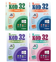 TUDEM YAYINLARI 5.SINIF KOD 32 TÜRKÇE - MATEMATİK - FEN BİLİMLERİ - SOSYAL BİLGİLER