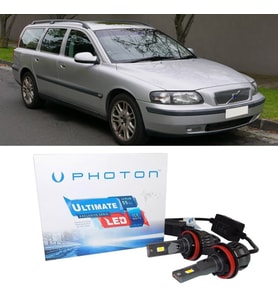 Volvo V70 Led Xenon Kısa Far Ampulü H7 Ultimate 9500 Lumens Yeni Seri Beyaz 2001-2005