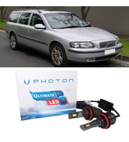 Volvo V70 Led Xenon Kısa Far Ampulü H7 Ultimate 9500 Lumens Yeni Seri Beyaz 2001-2005