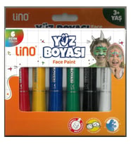 LINO LN-901 KALEM TİPİ YÜZ BOYASI 6 RENK 3+