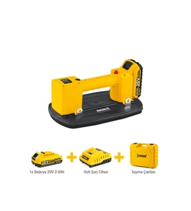 SGS5418 AKÜLÜ VAKUMLU SERAMİK CAM AHŞAP VANTUZU 20 Volt 2 Amper 200 Kg