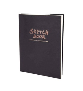Lutart Sketch Book Dikişli Siyah Karton Kapak 100 gr 120 yp A4 
