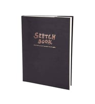 Lutart Sketch Book Dikişli Siyah Karton Kapak 100 gr 120 yp A4 