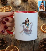 Kişiye Özel Karikatürlü Venedik Aşığı Arkadaşa Hediye Kupa Bardak Doğum Günü Hediyesi
