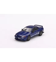Mini GT 589 Nissan Skyline GT-R Top Secret Metallic Blue Model Araba