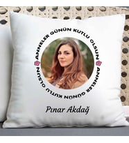 Anneler Gününe Özel Yastık (Beyaz)