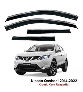 Nissan Qashqai Kromlu Cam Rüzgarlığı Niken 2014-2022