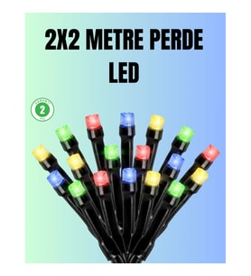 Mey İthalat® Su Geçirmez Pil Çalışan LED Perde Işık – İç ve Dış Mekan