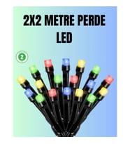 Mey İthalat® Su Geçirmez Pil Çalışan LED Perde Işık – İç ve Dış Mekan