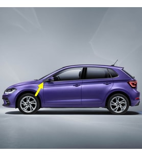 VW Polo 2022-2025 Sol Dış Ayna Önündeki Üçgen Plastik 2G0853273A
