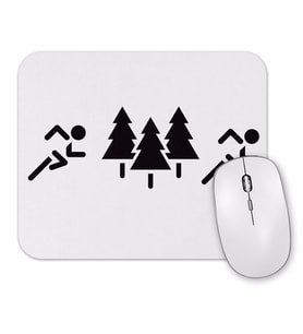 Run Forest Run Mouse Pad