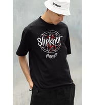 Slipknot Maggot Müzik Grubu Baskılı Unisex Oversize Tişört