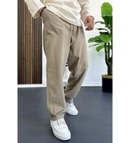 Erkek Baggy Kalıp Pantolon Kahverengi Edw130