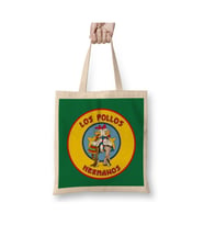Los Pollos Hermanos Logo Bez Çanta Uzun Saplı Bez Çanta Uzun Saplı Sevgiliye Arkadaşa Hediye (Beyaz)