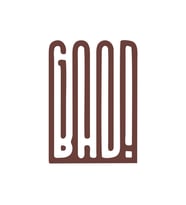 Good Bad Sticker17x17 Cm Kahverengi