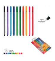 FINE PEN RENKLİ KEÇELİ KALEM 18 RENK İNCE UÇLU 0,4MM