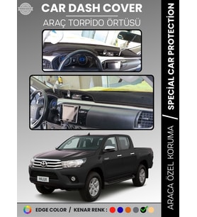 TOYOTA HILUX REVO (2015-2020) Torpido Örtüsü Ön Göğüs Koruma Araca Özel UV Koruma
