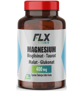 Magnezyum Bisglisinat Malat Taurat Glukonat 60 Tablet