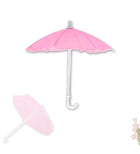 Dekoratif SüS Şemsiyesi, 25 cm - Pembe (STD)
