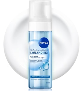 Lexroo Canlandırıcı Yüz Temizleme Köpüğü 150ml, Derinlemesine Temizleme,Karma Normal Cilt, Aloe Vera