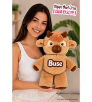 Kişiye Özel İsim Baskılı Sevimli Koşan Peluş İnek - Sallandığında Koşan Peluş Oyuncak - Türkiye'de İlk Yerli Üretim